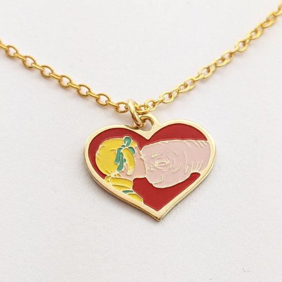 COPY - Vintage E.T. The Extra Terrestrial Necklace - E.T. Heart Charm - Picture 1 of 3